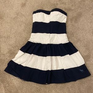 Abercrombie & Fitch Striped Strapless Dress